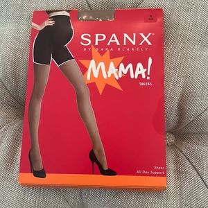 Spanx Mama! Maternity sheer tights/hosiery in “nude” color.